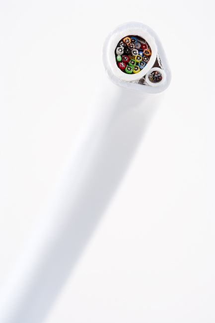 white multi-conductor cable