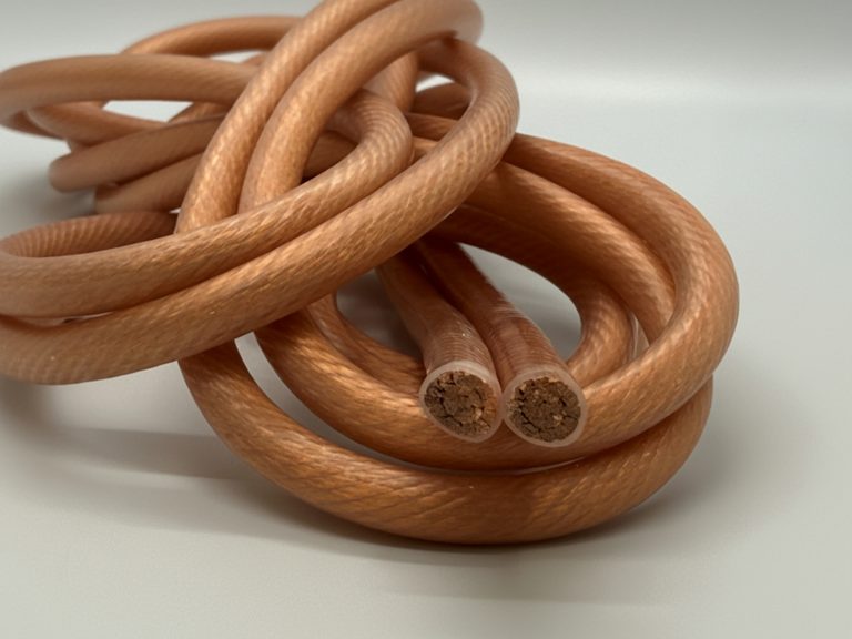 extremely flexible copper cable with silicone rubber jacket