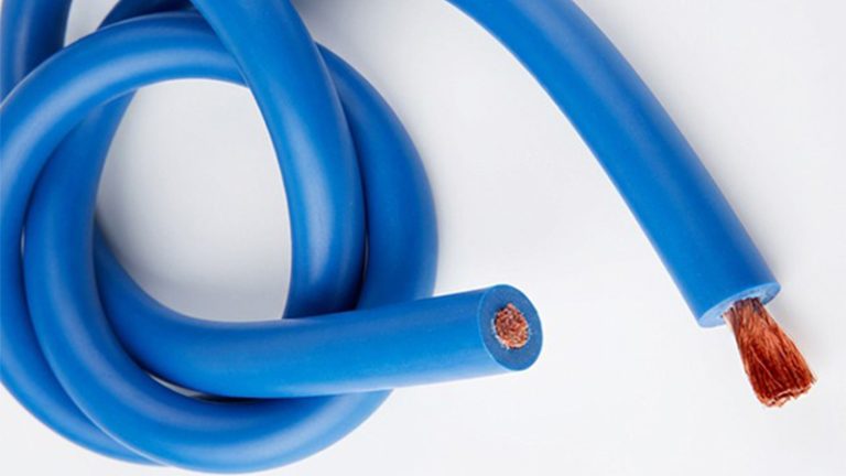 blue jacketed cable high flex
