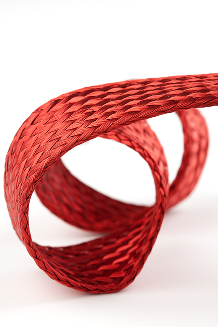 Type 7 braided Litz wire cable in red magnet wire